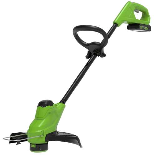 Триммер электрический GREENWORKS G24LT25K2,  аккумуляторный,  24В,  2Ач,  с ЗУ [2107207]